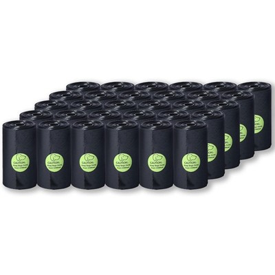 DREAM&GLAMOUR Dog Poop Bags,value pack,300 Count 1 (Pack of 300), Black 