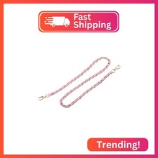 uxcell Purse Chain Strap, 32" Leather Iron Flat Chain Strap Handbag Chains Purse