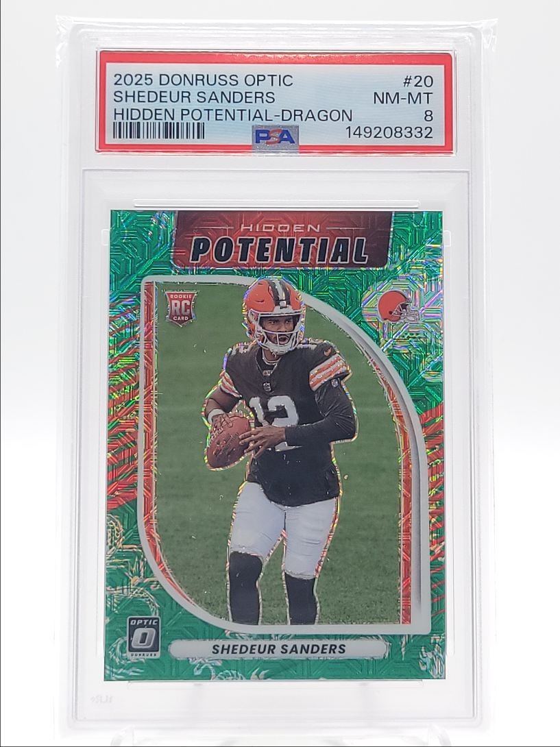 Shedeur Sanders Panini Donruss Optic Hidden Potential #20 Dragon