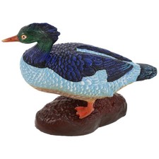 Realistic Duck Figurine: Solid Plastic Mallard Model For Kids Learning Toys -
