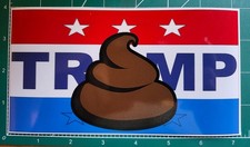 DUMP TRUMP POLITICAL BUMPER STICKER anti against