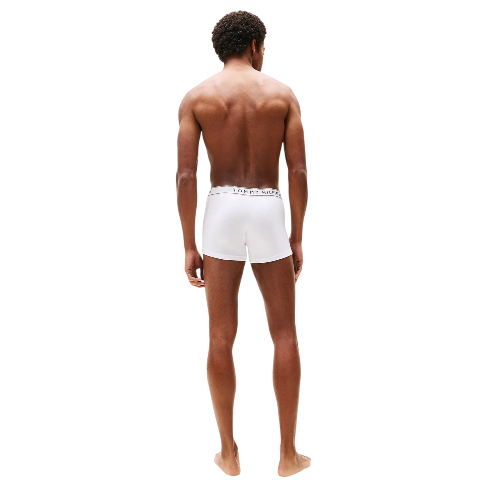 3-Pack Tommy Hilfiger Men's Essential Cotton Trunks - White/Navy/Red image 6