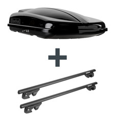 Dachbox Topbox TopBox 480 + Dachträger für Renault Laguna Grand Tour III Typ KT