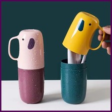 Toothbrush Toothpaste Holder Toiletries Storage Case Box Mouthwash Cup Portable