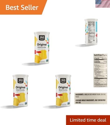 Versatile  Bread Crumbs - Perfect for Meatloaf & Mac and Cheese, 3 Pack