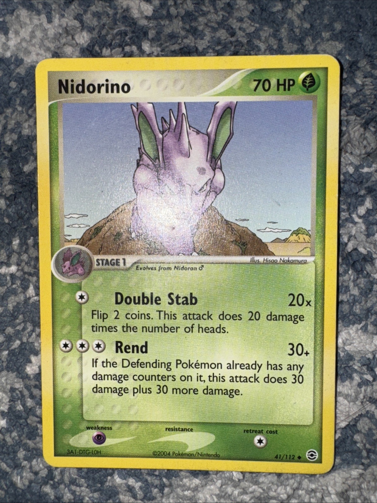 🇨🇦 NM Nidorino 41/112 2004 EX FireRed & LeafGreen Pokemon Card TCG Nintendo