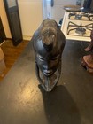 African Statue Ebony Wood Bust of Tribal Member Hand Carved Kenya Folk Art 9" — photo 1