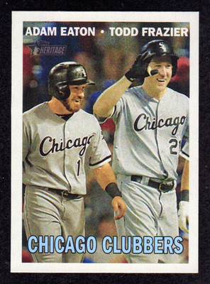 2016 Topps Heritage #CC-18 Chicago Clubbers Adam Eaton Todd Frazier Card