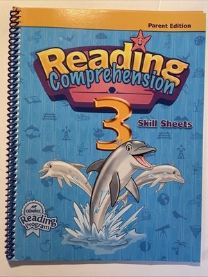 USED ABEKA 3RD GRADE READING COMPREHENSION SKILL SHEETS PARENT EDITION