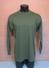 US Military Issue OD Green Long Sleeve Uniform T-Shirt Adult Size Large