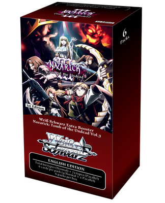 Weiss Schwarz Nazarick Tomb of the Undead Vol 3 Extra Booster Box English Sealed