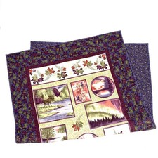 Handmade Lap Crib Quilt 51  X 32  Outdoor Themed Farmhouse Cottagecore Cabin