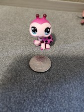 Littlest Pet Shop LPS #1423 Red Pink Ladybug ...