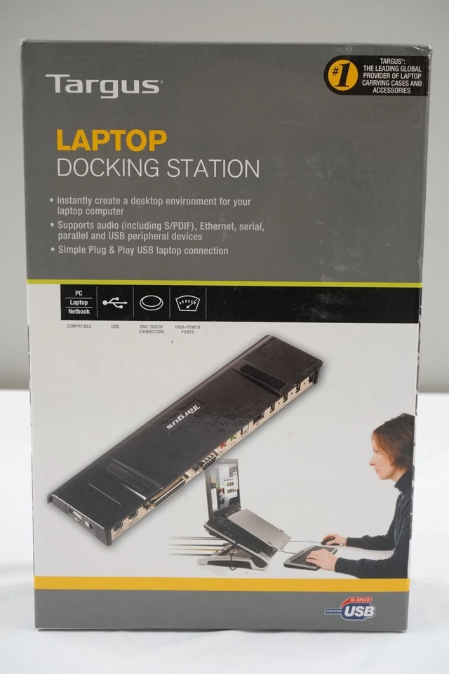 USB Laptop Docking Station Targus ACP45EUZ USB B Plug & Play USB 2.0 - NEW - Image 3 of 4