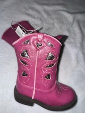 CHEROKEE DELORIA PINK COWBOY COWGIRL BOOTS LITTLE GIRLS size 7 NWT