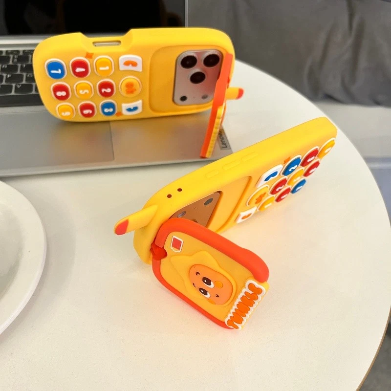 Чехол для iPhone 17 16 15 Pro 14 13 3D ретро мультфильм силиконовый чехол для мобильного телефона - Изображение 4 из 4