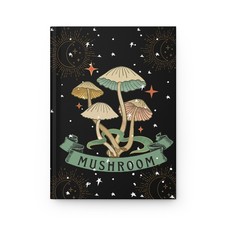 Mushroom Dream Hardcover Journal, Notebook for Nature Lovers, Eco-Friendly ...