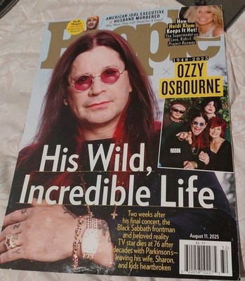 People Magazine August 11, 2025 Ozzy Osbourne His Wild Incredible Life