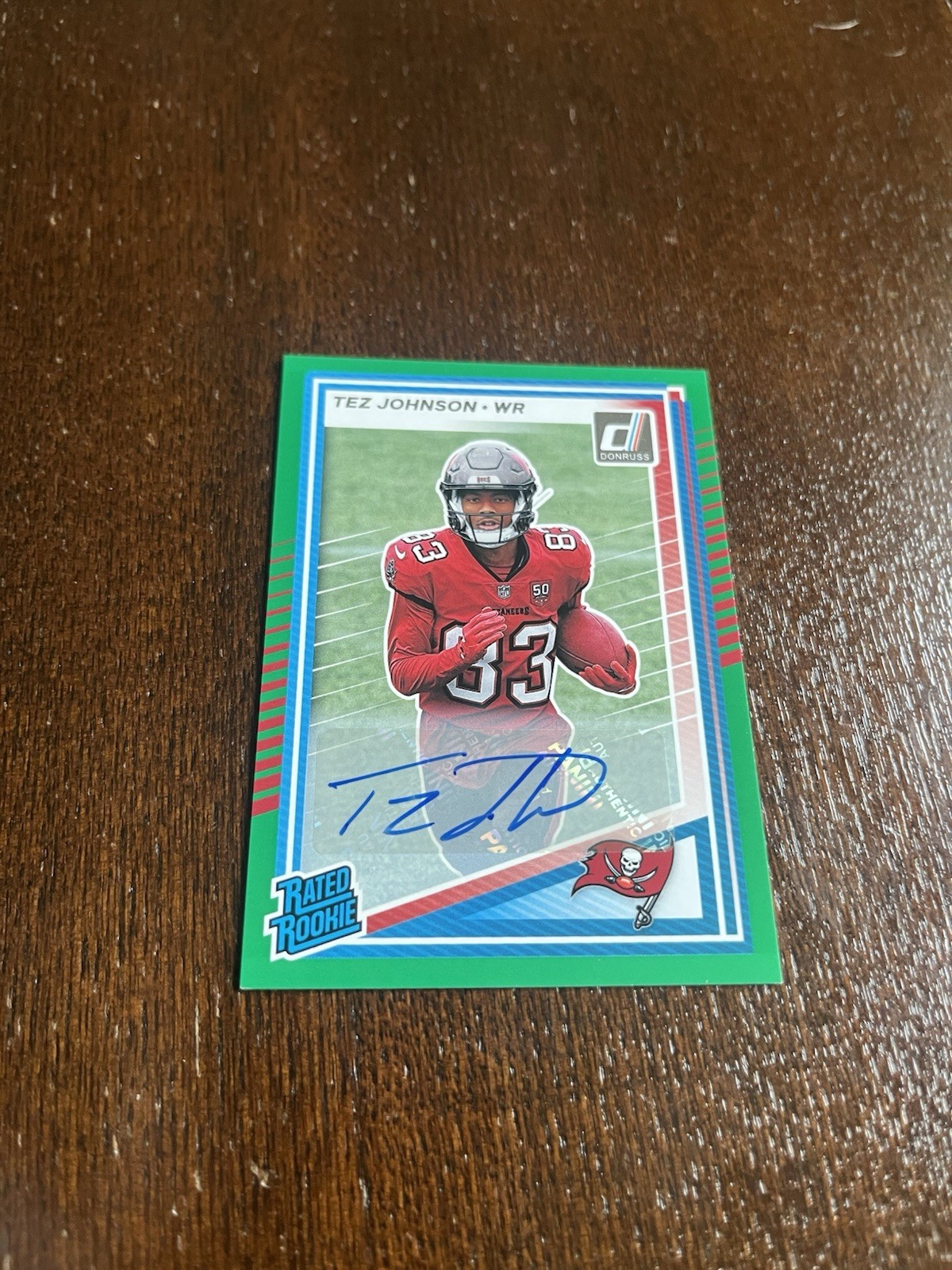 2025 donruss tez johnson green Parallel Rookie Auto