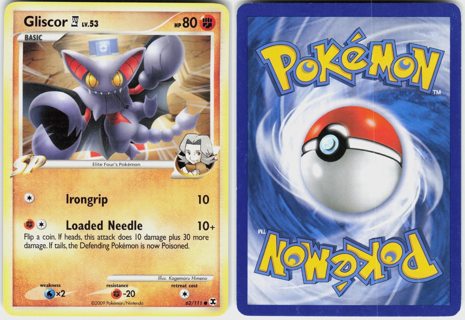 Gliscor E4 62/111 Common Rising Rivals Pokemon LP