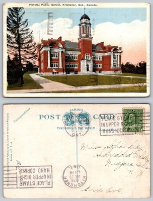 Victoria Public School Kitchener Canada Postcard
