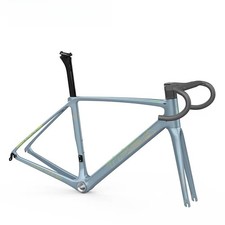 Telaio freno a V bici da strada 700X32C completo di cavo nascosto max pneumatico telaio fibra di carbonio