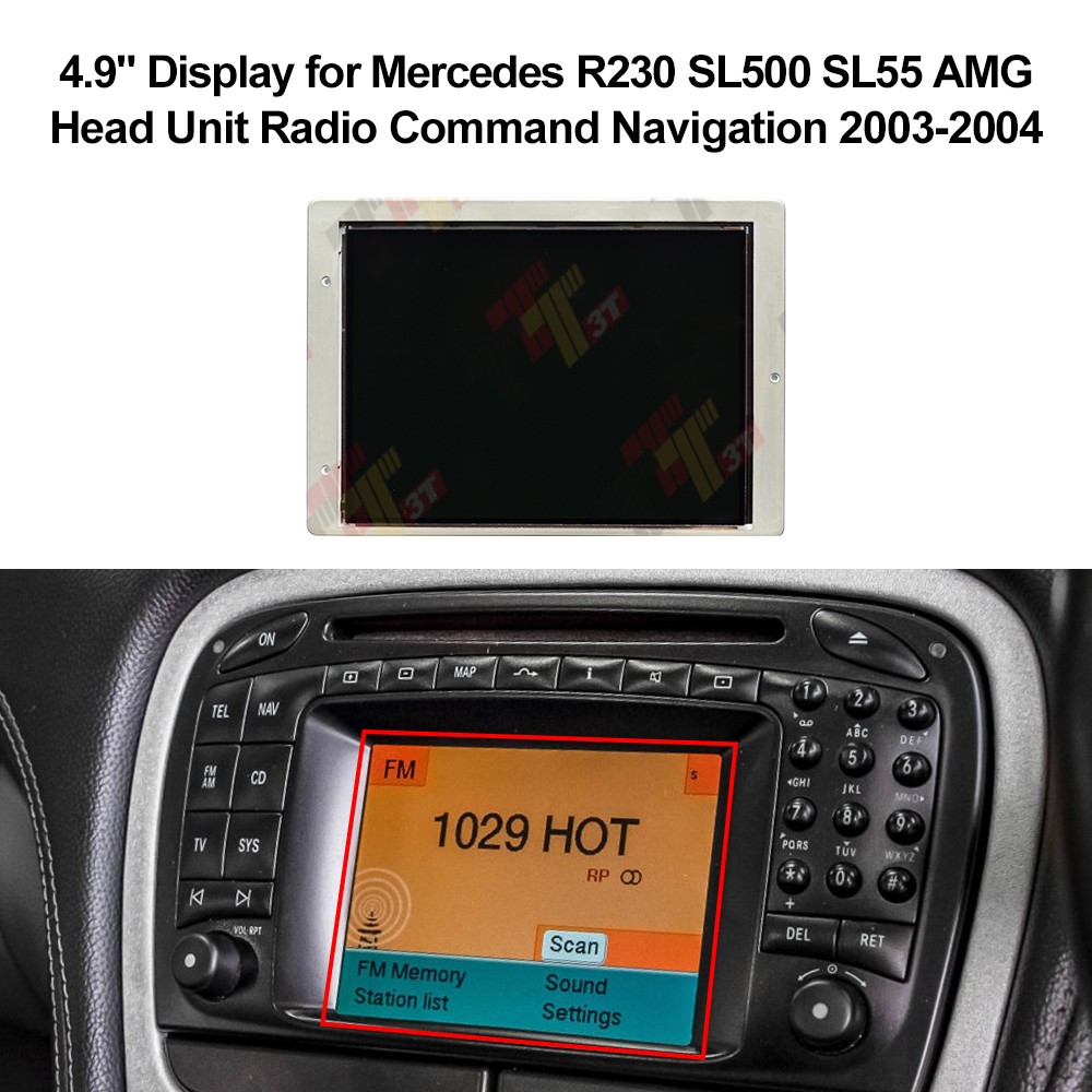 Mercedes Instrument Cluster LCD Display Screen Replacement – Fix Pixel Issues For SL350, SL500, SL55 & SL65 AMG (2002-2008)