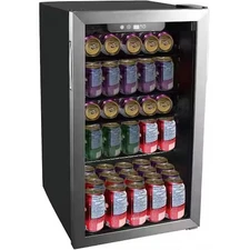 Frigidaire EFMIS2415 3.2 Cu Ft Compact Beverage Center 115 Can Black/Silver