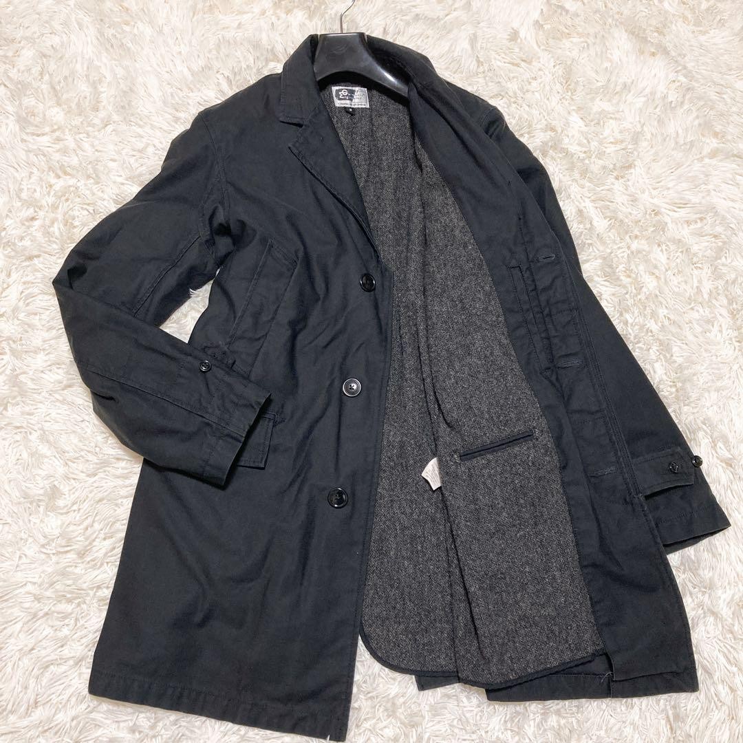 ATTACHMENT 】 OVERSIZED CHESTER COAT Attachment Jacquard Cloth Chester Coat Single Breasted