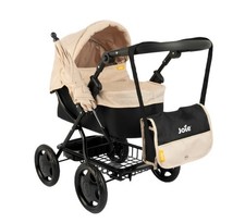 Joie junior Classic Pram in Stone Dolls pushchair Bag & Parasol - DAMAGED BOX