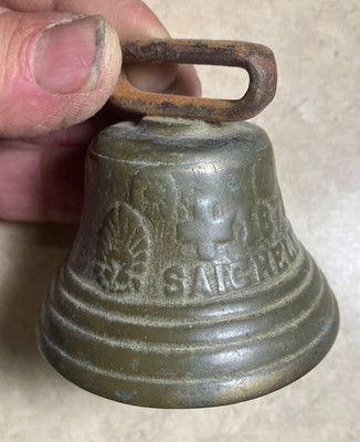 New Mexico estate find-Antique copper/bronze bell-dated 1878-Neat item!