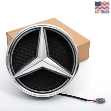 Front Grille Star Emblem LED Light Illuminated Badge Logo Fit For Mercedes Benz 