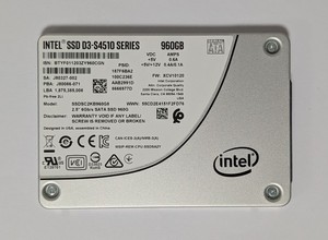Intel SSD D3-S4510 Series 960GB 2.5" SATA SSDSC2KB960G8 ~99% -BTYF011203ZY960CGN