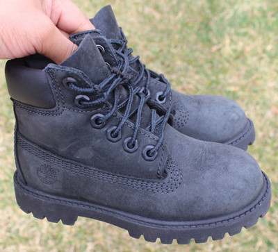 Timberland Waterproof Black Toddler Boys 6'' Boots Sz 10M