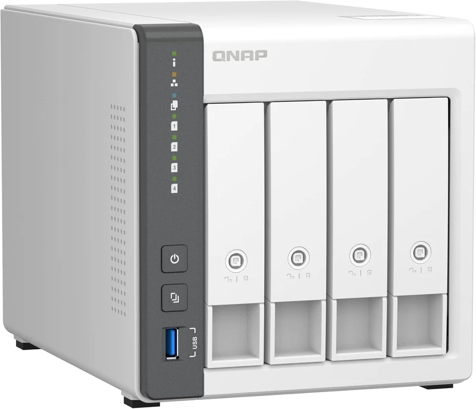 QNAP TS-433-4G 4-Bay NAS, ARM 4-core Cortex-A55 2.0GHz processor, 4 GB RAM Enclo - Image 2 of 4