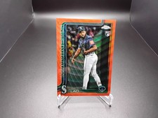 Sauryn Lao 2025 Topps Chrome Update Base #USC198 Orange Shimmer Refractor 04/25