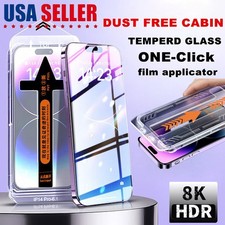 2x Pack iPhone 16 Pro Max Glass Screen Protector Magic Auto Alignment Dust Free