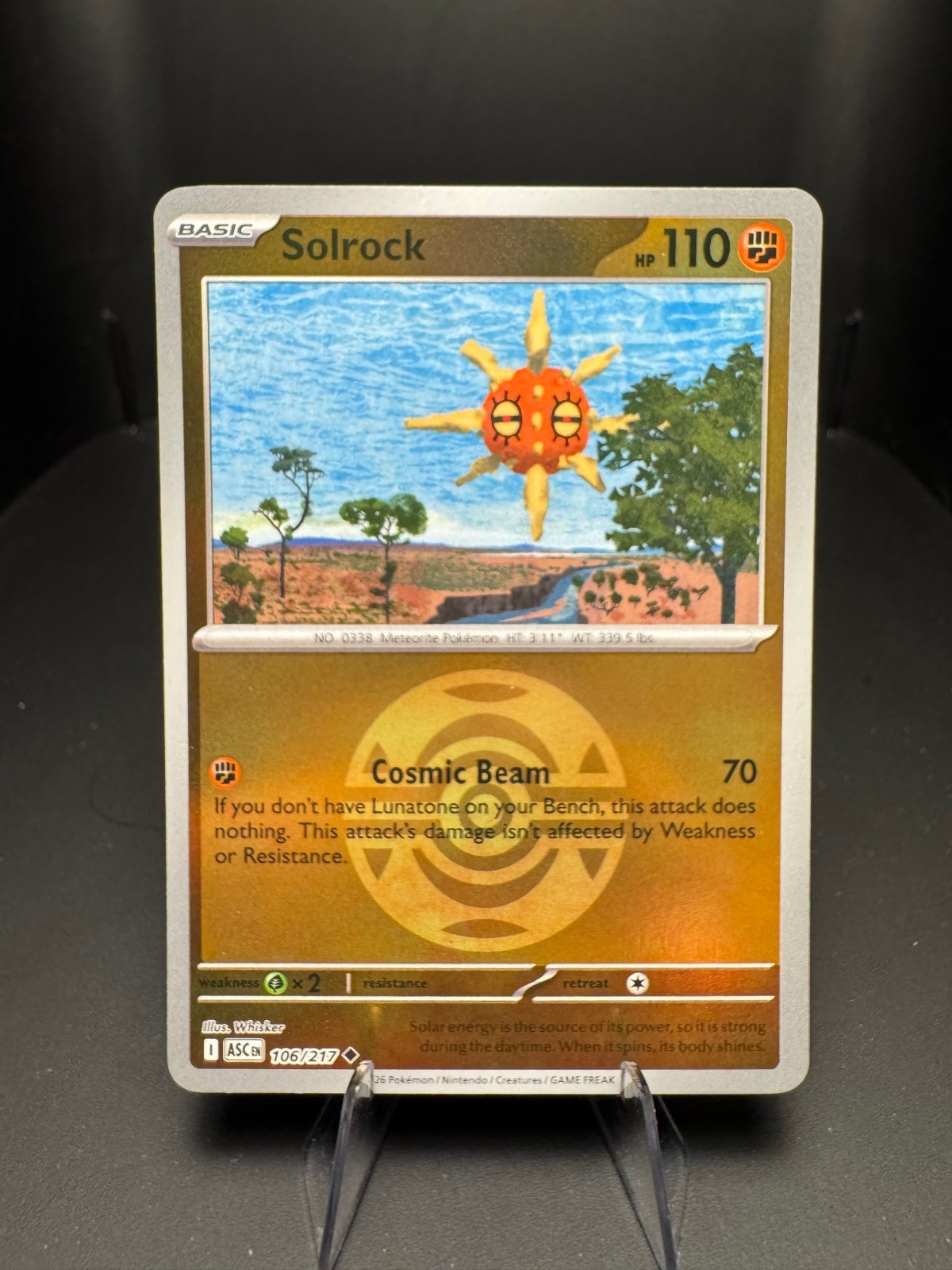 Solrock (Dusk Ball) Reverse Holo Uncommon ME: Ascended Heroes 106/217 NM