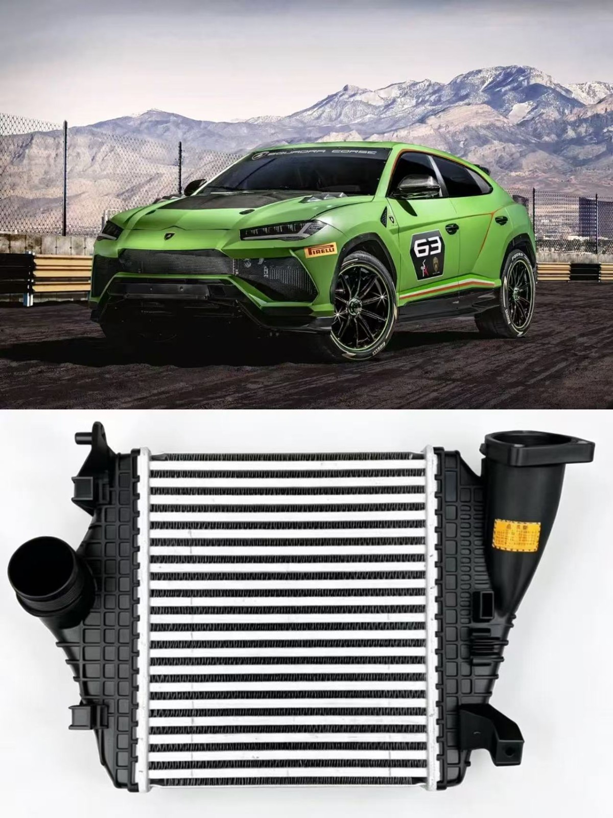 Lamborghini Urus Left Radiator P/N 4M0145804AK