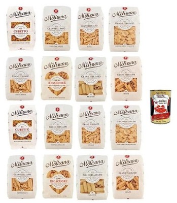 La Molisana Pasta Mix 16x500g italienische Hartweizenpasta +Polpa