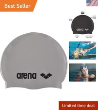 Classic Unisex Silicone Swim Cap - Hydrodynamic Design for Optimal Performance