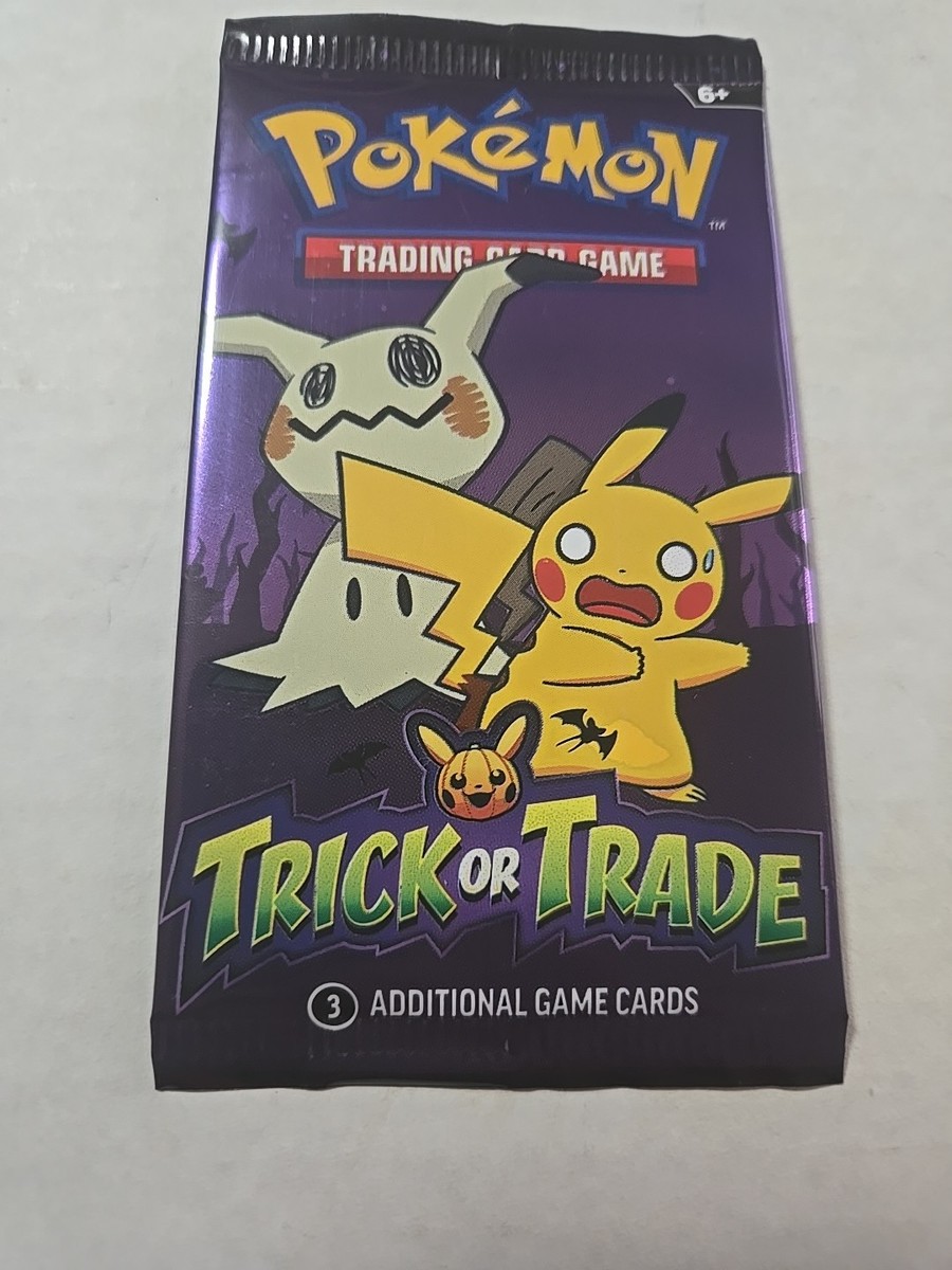 2023 Pokemon Trick Or Trade 3 Card Booster Pack Halloween Trick Or