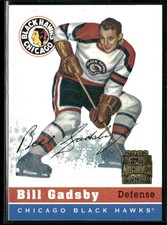 2001-02 Topps / OPC Archives Bill Gadsby Rookie Card Reprint #2 ~ NM-MT+ ~. rookie card picture