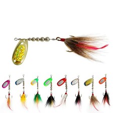 1pcs Musky Spinner Baits Fishing Muskie Lures Blades Treble Hooks 15cm/19g