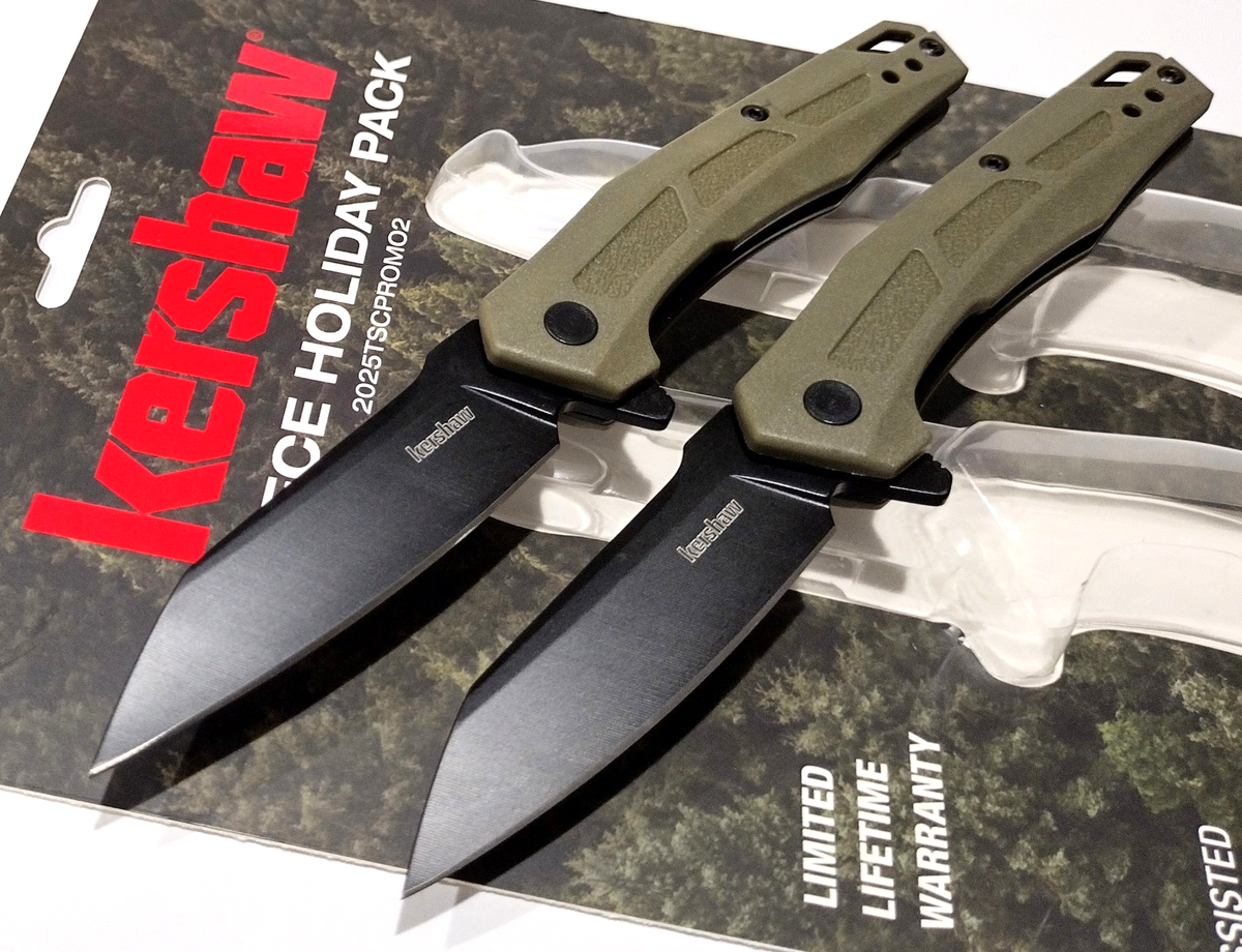 2 pc Kershaw 2025tscpromo2 2.8in Blade Assisted Opening Liner Lock
