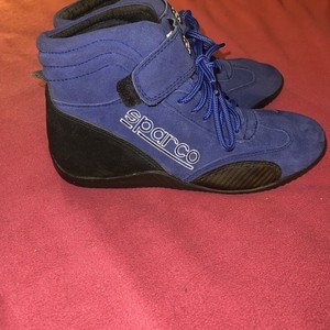 Men’s Sparco “The Race 2” Blue Suede Driving/Racing Shoes Size 11