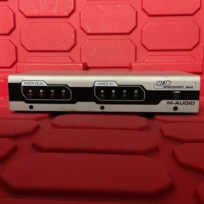 M-Audio Midisport 4x4 MIDI USB Interface Very Good Condition Tested/Works