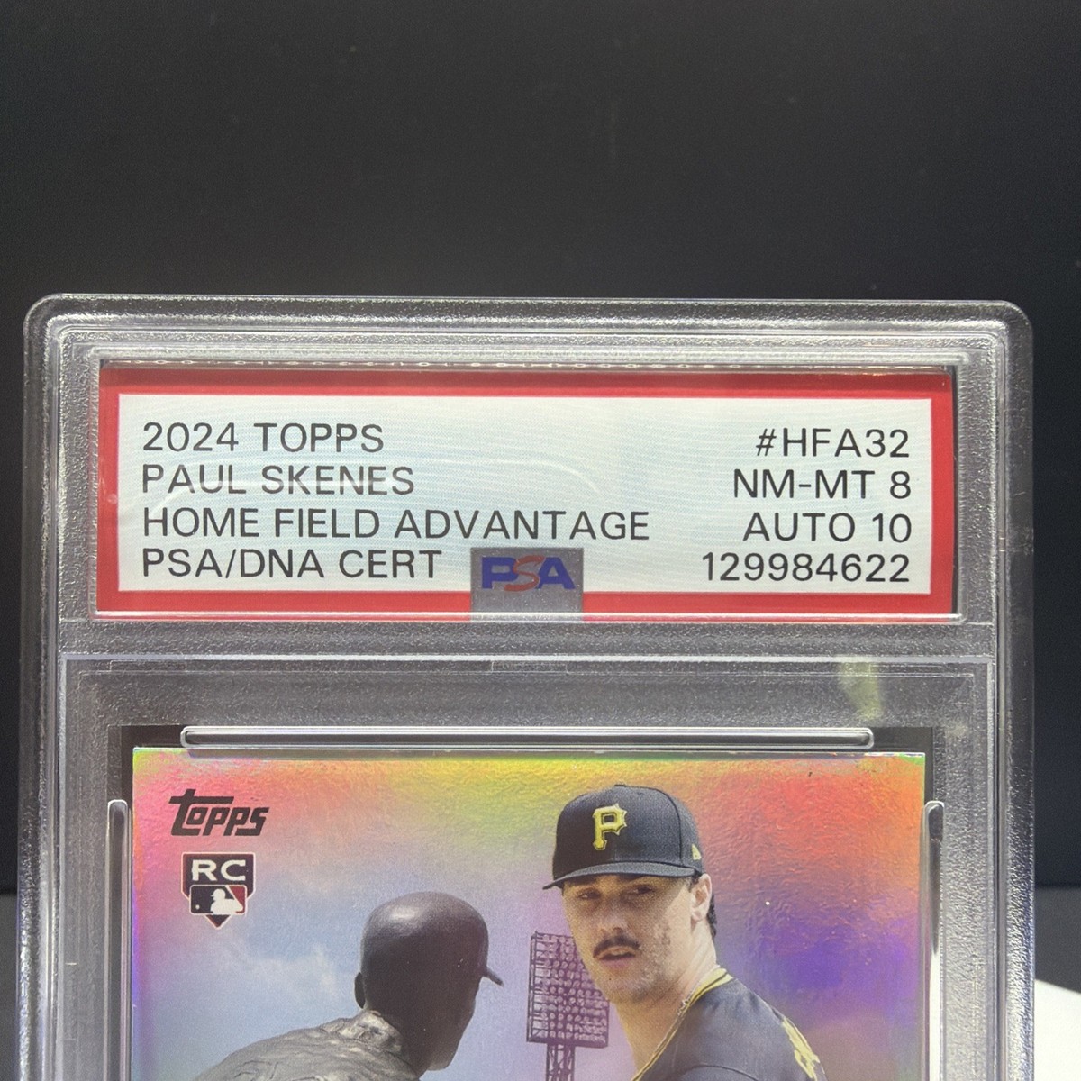 2024 Topps Home Field Advantage Paul Skenes RC Rookie SP PSA 8 on 