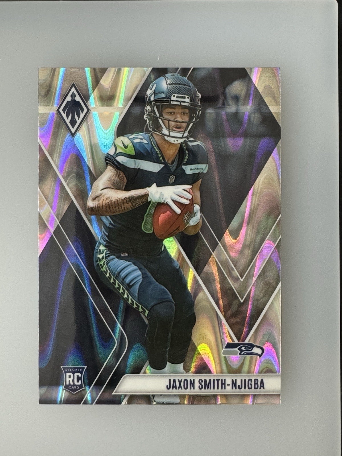2023 Panini Phoenix - Rookies Jaxon Smith-Njigba #106 Silver Seismic (RC)