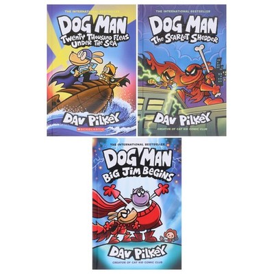 Dog Man Series by Dav Pilkey (Book 11-13) 3 Books Set - Ages 7+